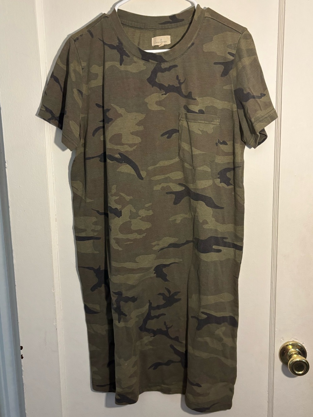 Thread & Supply Womens Mini Camo Dress